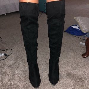 Over the knee booties